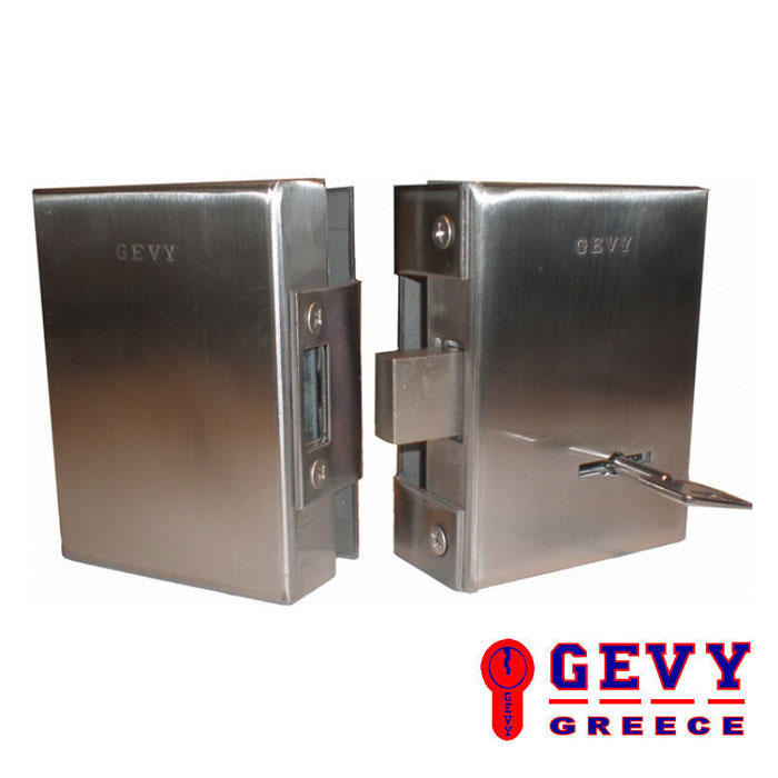 Κλειδαριά τζαμόπορτας GEVY 118.056.019 με κλειδί χρηματοκιβωτίου και τετράγωνη γλώσσα
