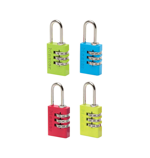 Λουκέτο Ασφαλείας Συνδυασμού Master Lock 20mm σε Διάφορα Χρώματα