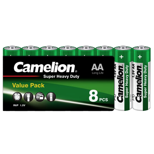 R06P-SP8G MIGNON ΜΠΑΤΑΡΙΑ CAMELION SUPER HEAVY DUTY AA CAMELION