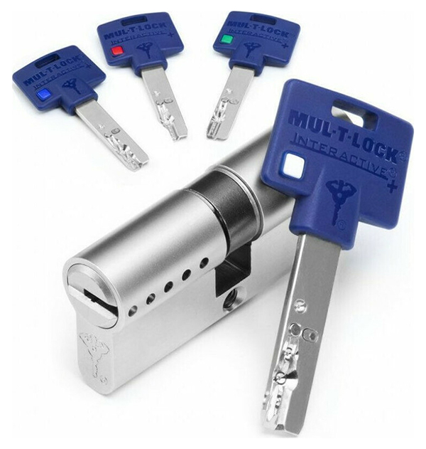 Κύλινδρος Ασφαλείας Mul-t-lock Interactive FLEX 81mm 31-50 Ασημί