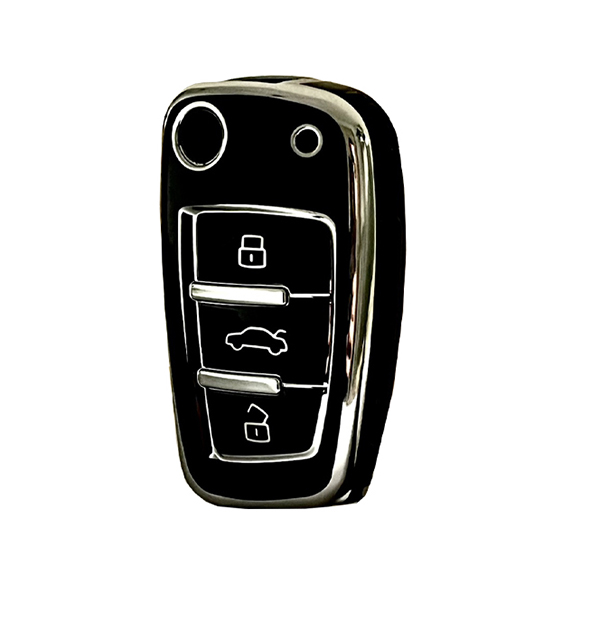 θηκη tpu κλειδιου αυτοκινητου audi – προστατευτικη και ανθεκτικη καλυψη σε μαυρο χρωμα