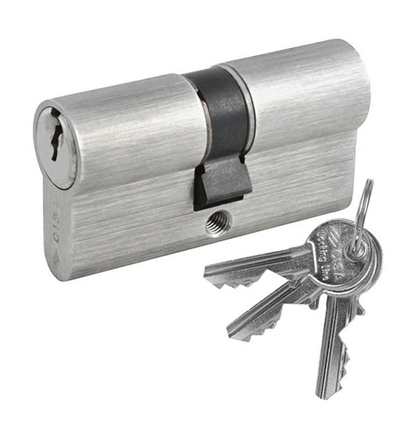 Ορειχάλκινος κύλινδρος CISA LOCKING LINE σε ποικιλία διαθέσιμων διαστάσεων.